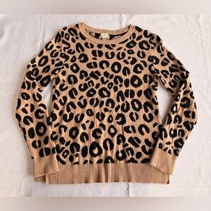 A New Day Leopard Print Sweater Size Small